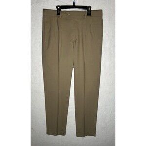 Lauren Ralph Lauren Total Comfort Men’s Wool Dress Pants Tan 32W Flat Front
